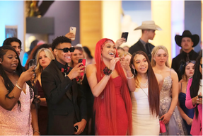 Epic Charter School OKC students at 2024 prom at Sam Noble Museum